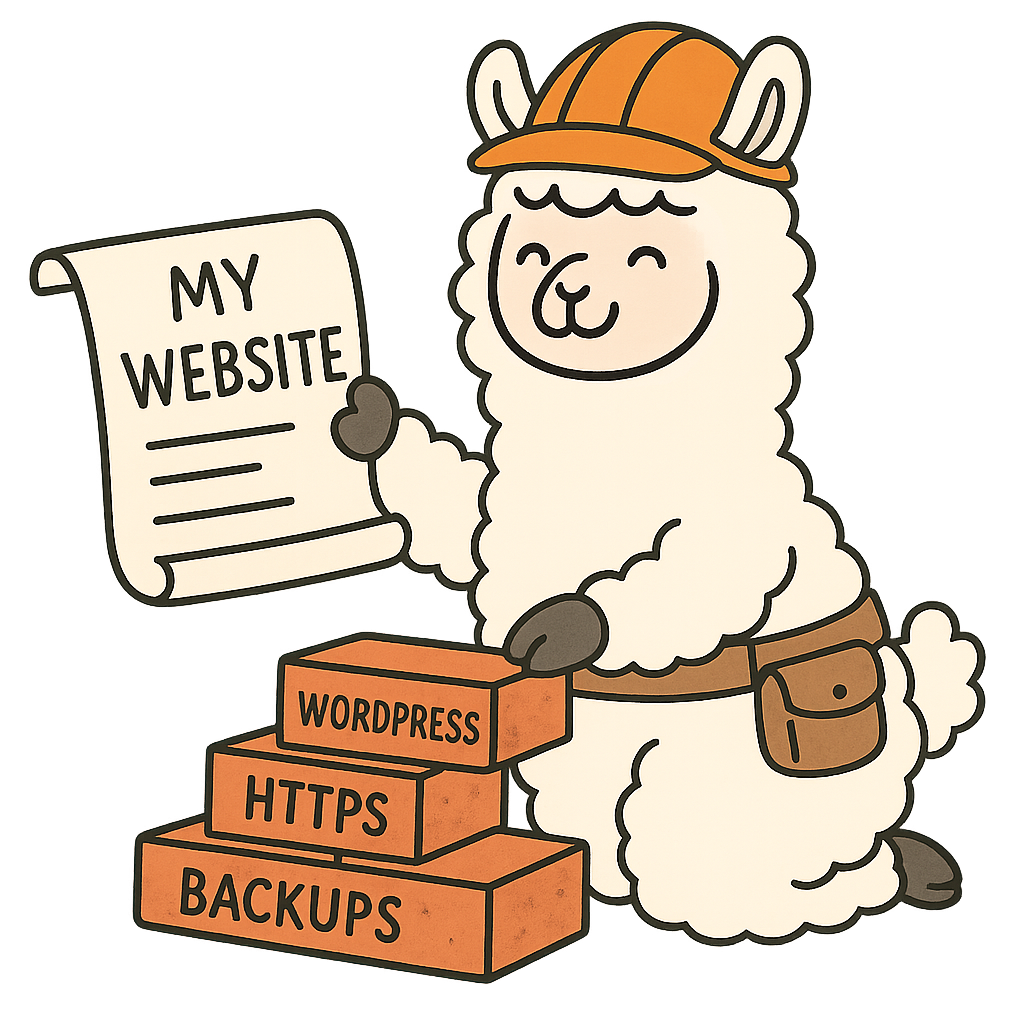 WordPress-ylläpidon laamakuvitus