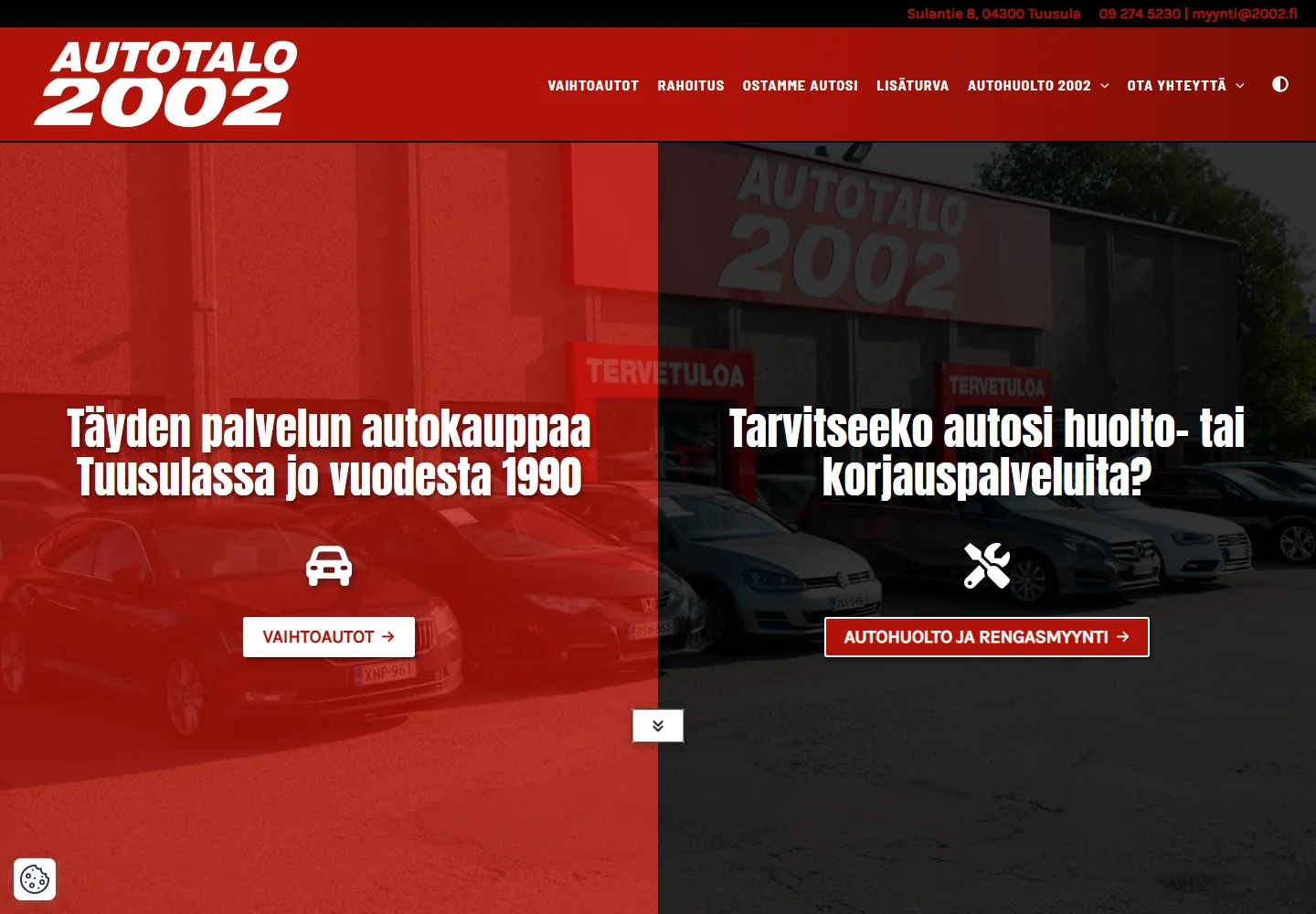 Autotalo 2002 etusivu